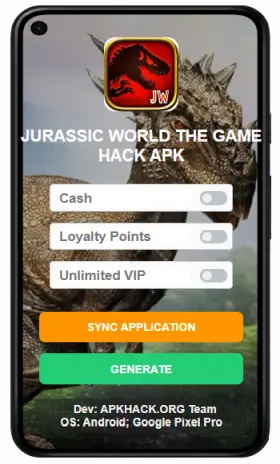 Jurassic World The Game Hack APK Mod Cheats